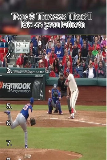 Top 9 Baseball Throws That Will Make You Flinch