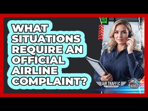 What Situations Require an Official Airline Complaint?