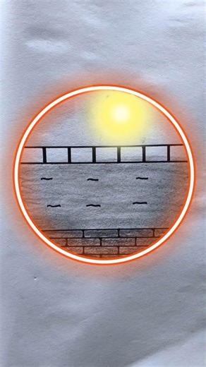 Circle Drawing Nature | Easy Scenery in Circle | Draw to Life | Step by Step#viral