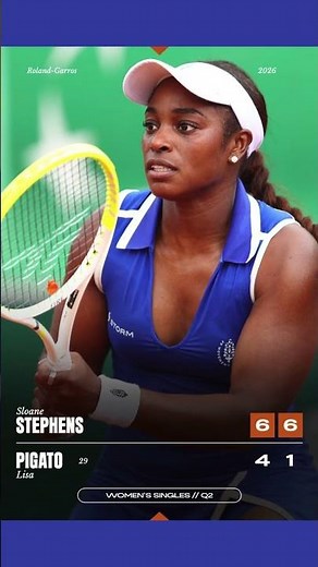 Sloane Stephens DOMINATES Q2! 🔥 Roland-Garros 2026 Highlights 🎾 #shorts #tennis