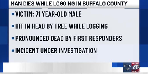 Man Dies While Logging in Buffalo County