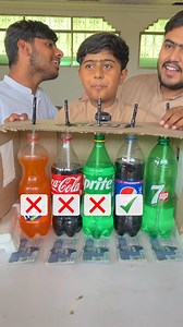 24M views · 114K reactions | Cold Drink Guessing Funny Challenge | Waqas Khalil | Facebook