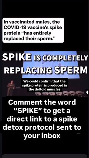 If you’re concerned about this and want to do what you can to detox from it, comment “SPIKE” and I’ll send you more info directly to your inbox FYI: Dr Burkhardt died shortly after this presentation of this information. FOR ALL THE FACT CHECKERS: ⬇️ The claims linking Burkhardt to major findings of widespread vaccine-induced pathology remain unverified or widely challenged in the scientific community. ￼ • The fact-checking site PolitiFact states that his claims (e.g., “the spike protein has enti