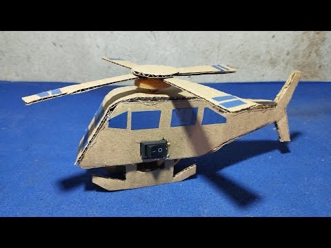 How to make RC helicopter with cardboard 🚁|| DRY RC helicopter school project