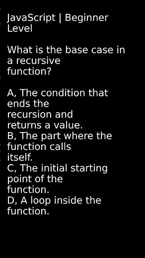 What is the Base Case in a Recursive Function #DebuggingHelp #CodeWars #LearnToCode