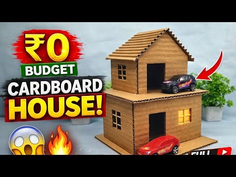 “I Made a Realistic House from Cardboard 😱 | DIY Mini Model House Step by Step”