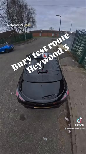 Learn with Paul on Instagram: "Bury test route - Heywood 3. This route is quite a difficult route especially if you’re not very good with a sat-nav. As you enter Heywood town centre you need to pay particular attention to the route instructions the road signage and road markings, metal and paint. There are several 🔥FAILHOTSPOTS 🔥. I’ve highlighted them in the video for you. #fyp #fypシ゚viral🖤tiktok #bury #drivingtest #drivinglessons"