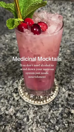 Medicinal Mocktails Medicinal mocktails hit different when they’re packed with calming herbs, minerals, and fruits that support your liver, mood, and hormones. Relaxation without the regret. A vibe without the damage. Save this and tag someone who needs a healthier nightcap. Click the link in my bio to grab the recipes in my holistic living bundle of Comment recipes holiday drink ideas and I will send the link to you.. Ps.. I have how to videos on my page 🥰 #mocktails #medicinalmocktails #holis