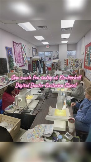 Kimberbell Digital Dealer Exclusive Class today at Sew Creative Threads! We had sew much fun creating today! Want to join the fun? Contact the store to find out how! Call us at (574) 266-7397, message us here, email at amy@sewcreativethreads.com, or stop in and see us in person! #sewcreativethreads #elkhartindiana #fabric #sewing #quilting #sewingtiktok #machineembroidery #husqvarnaviking #sewingmachine #pfaff #pfaffsewingmachine #kimberbelldesigns #digitaldealerexclusives #certifiedkimberbellin