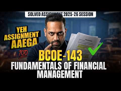 BCOE 143 Solved Assignment PDF Download | IGNOU BCOE 143 Solved Assignment June 2026