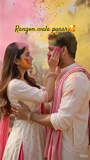 Lahe Lahe ❤️ Holi Special | Romantic Couple Moment 🥰🌈