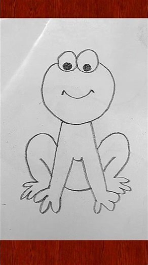 Frog Drawing Step By Step #shorts #ytshorts #frog