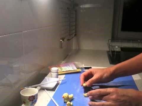 How to make a fondant duck