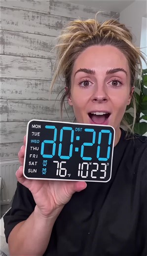 Never lose track of time again! ⏰✨ Large LED wall clock with date, temperature & timer—perfect for living rooms or bedrooms. #HomeDecor #DigitalClock #TikTokMadeBuyIt #DealDrops #ElderlyFriendly