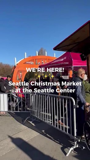WE'RE HERE! ❄️🥨🎅⁠ ⁠ The Seattle Christmas Market has officially arrived for all your festive feels ✨ From the @Nordstrom Very Merry Go Round 🎠 to the Walk-Through Christmas Tree 🎄 to 60 huts giving you bites, sips & artisan gifts... We're ready for ya here at the @Seattle Center!⁠ ⁠ Tag who you're bringing 👯 & Get your tickets TODAY at seattlechristmasmarket.com!