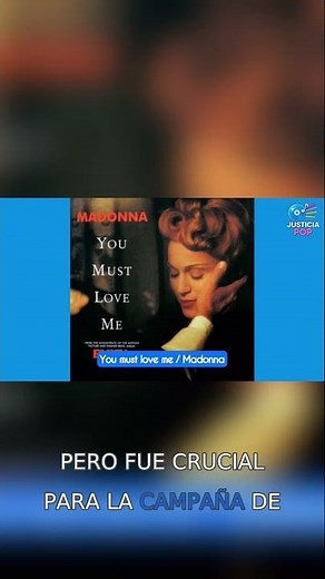 1996: "You Must Love Me", Madonna and her song from Evita