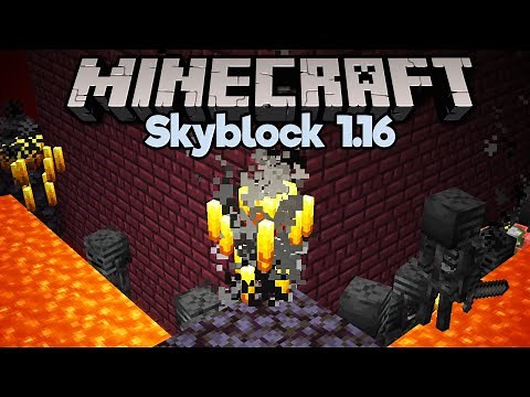 Nether Fortress Mob Farm! ▫ Minecraft 1.16 Skyblock (Tutorial Let's Play) [Part 25]
