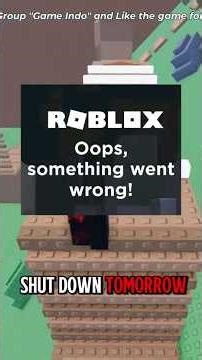 Roblox Was Shutting Down IN 24 HOURS 😭🙏