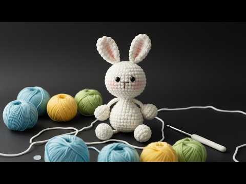 🐇 How to Crochet a Mini Bunny Keychain | Easy Amigurumi Rabbit Tutorial | Hoya Crochet