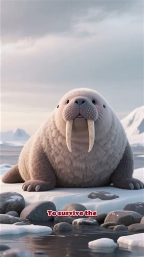 Walrus tusks aren't for fighting — the truth is stranger #weloveanimals #facts #animallife #animals