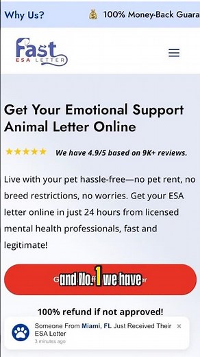 Top Emotional Support Animal Letter Provider (Honest Review) #esaletter