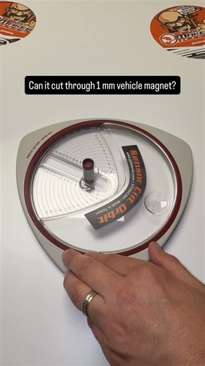 From vehicle magnets to cast vinyl — the CutSensor ORBIT circle-cuts all day, every day. ••• Order yours at signmakertools.ca 🇨🇦✌️🇺🇸 ••• #signmakertools #circle #signshop #wrapshop | Sign Maker Tools