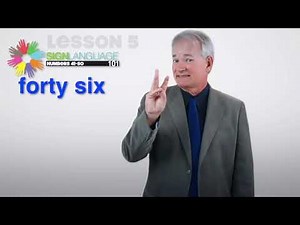 Numbers 41-50 in ASL