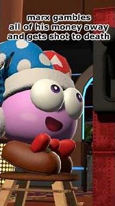 Marx gambles all of his money away and gets shot to death #shorts #kirbyanimation