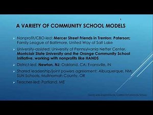 Community Schools: Understanding How They Can Work In Your Community