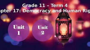 Grade 11 - Chapter 17: Democracy and human rights (Term 4)