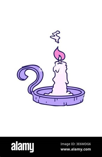 spinning motion animation of candle holder and lit candle Stock Video Footage - Alamy
