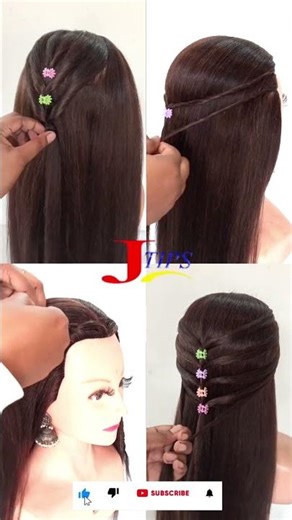 Quick HairStyle And Very Very Easy HairStyle #hairtutorial #hair #shorts #hairstyle #youtube