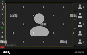 Video conferencing user interface. Video calls window overlay. Zoom Interface Template. Video Call Template. Template mockup Stock Vector Image & Art - Alamy