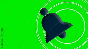 ANIMATED CHURCH BELL Animated church bells ringing.Green screen/alpha matte.Seamless looping.HD 1080.2D animation.