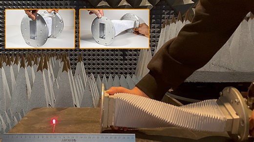 Origami-inspired waveguides fold for launch, expand in space for satellites