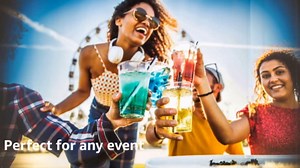 16oz Color Changing Stadium Cups with Custom One-Color Imprint for Parties & Events (Natural To Green, 50 Cups)