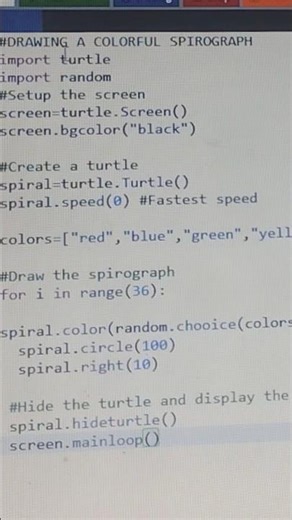 spirograph using python #python#coding#game#spirograph #shorts#song#akshaykhanna #trending