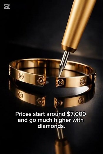 This Bracelet Locks With Screws 😳 #cartier