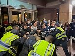 Anti-Israel protests erupts into violence outside the DNC Headquarters in DC