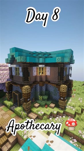 Minecraft Apothecary 🍄 #minecraftbuilding #minecraftshorts #minecrafttutorial #art