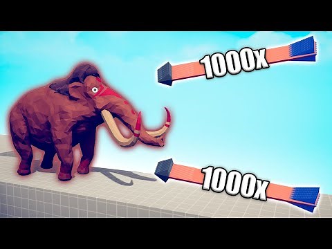MAMMOTH vs 1000x OVERPOWERED UNITS - TABS | Totally Accurate Battle Simulator 2025