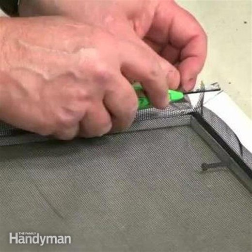 How to replace a door or window screen