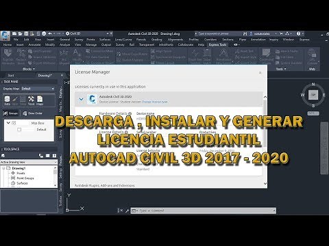 Descargar, Instalar y Obtener Licencia Educativa por 3 años - AutoCAD Civil 3D 2017 - 2020