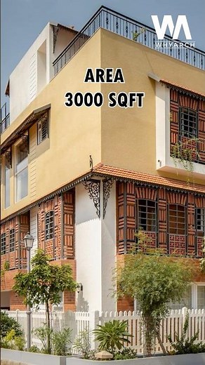 Epic 3000 sq. ft. House | Brindavana Residence |#shorts #whyarch #architecture #homedesign