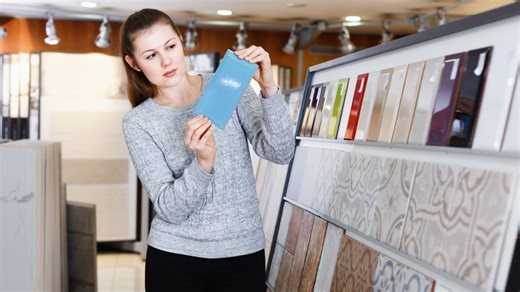 This gorgeous backsplash can make a small kitchen seem more spacious