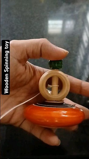 How to spin Wooden Spinning toy #toy #spinningtop