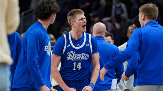 Drake men’s basketball outlasts Kansas State in overtime thriller in Kansas City