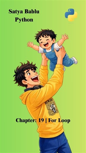 SatyaBablu on Instagram: "19 For Loop | Satya Bablu Python | Python Series | for loop Explained Ee episode lo Satya & Bablu Python for loop ni grocery shopping example tho easy ga nerchukuntaru 👨‍👦🛒 🛍️ Groceries shopping ayyaka List lo unna prathi item ni one by one bag lo veyyali Rate calculate chesi add cheyyali 👉 Programming lo ila sequence lo unna items ni okkokati access cheyyadaniki 👉 for loop use chestham 📌 Example idea: Groceries list lo prathi item ni tiskoni Process chesi bag lo