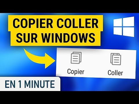 Comment faire un copier coller sur Windows