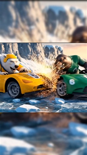 Epic 3D Animation Race | Bear vs Sea Lion on Snow Mountain Adventure | Funny Cartoon Race #epicrace